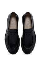 Men's Black Leather Classic Loafer | Derimod