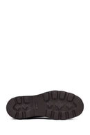Men's Brown Lace-Up Thick-Soled Leather Casual Shoes | Derimod