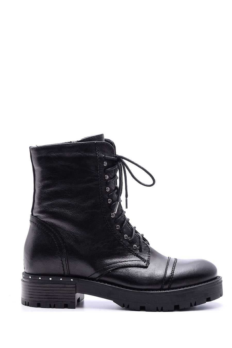 Women's Lace-up Leather Boots 19WFD2214FT | Derimod