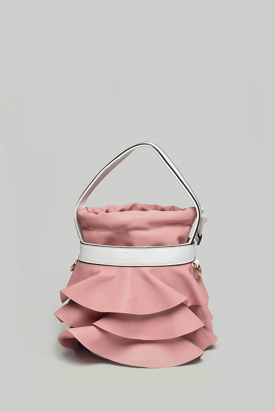 Women's Shoulder Bag with Staple Detail