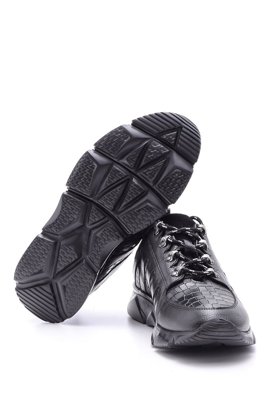 Men's Crocodile Patterned Leather Sneaker