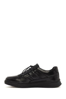 Men's Black Lace-up Leather Sneaker | Derimod