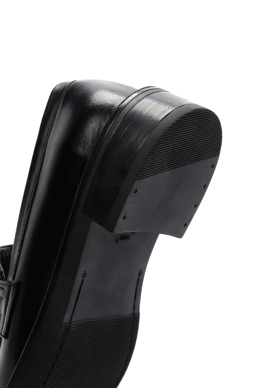 Kadın Siyah Deri Maskülen Casual Loafer
