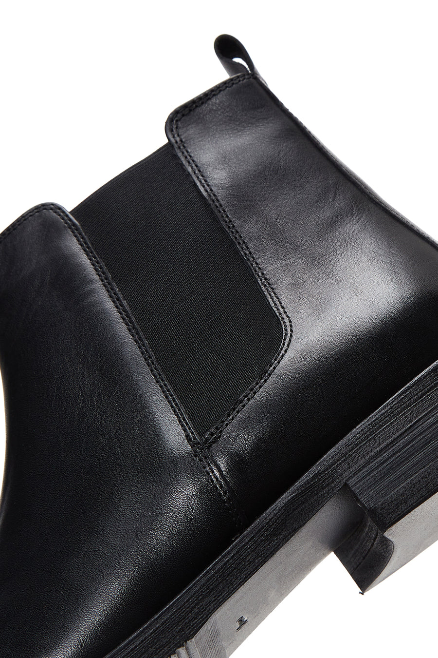 Men's Black Leather Chelsea Boots