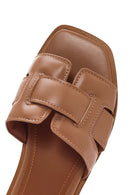 Women's Tan Casual Slippers | Derimod