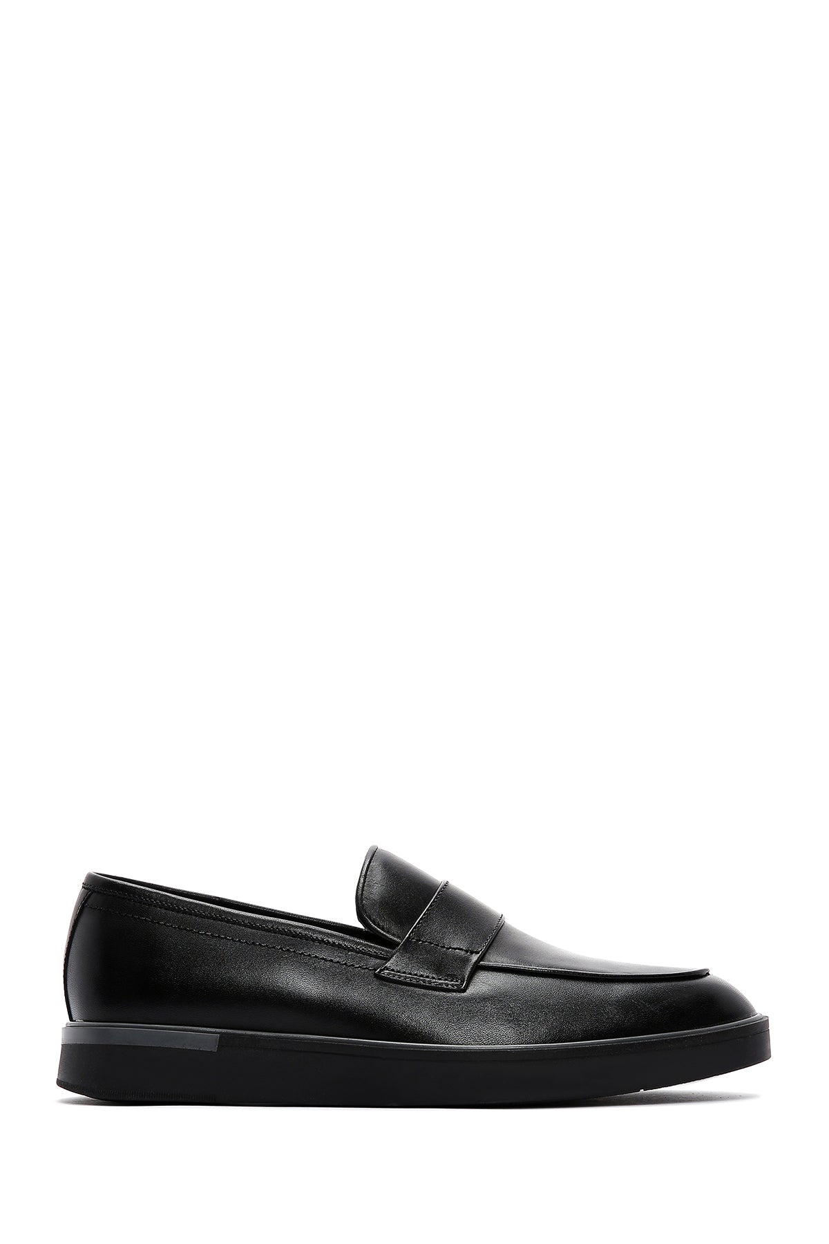 Men's Black Leather Casual Loafer 23WFD684618 | Derimod