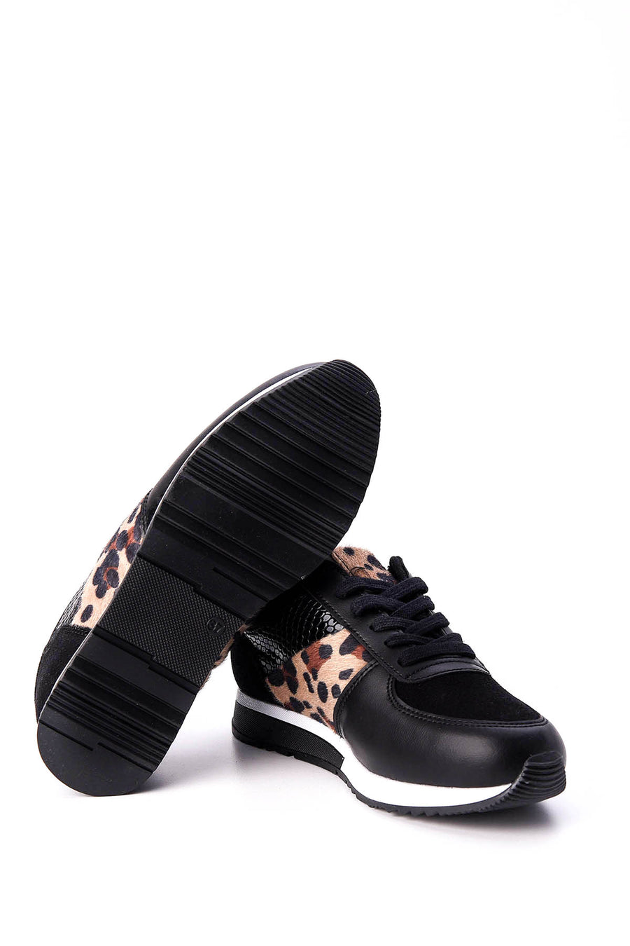 Kadın Leopar Detaylı Sneaker