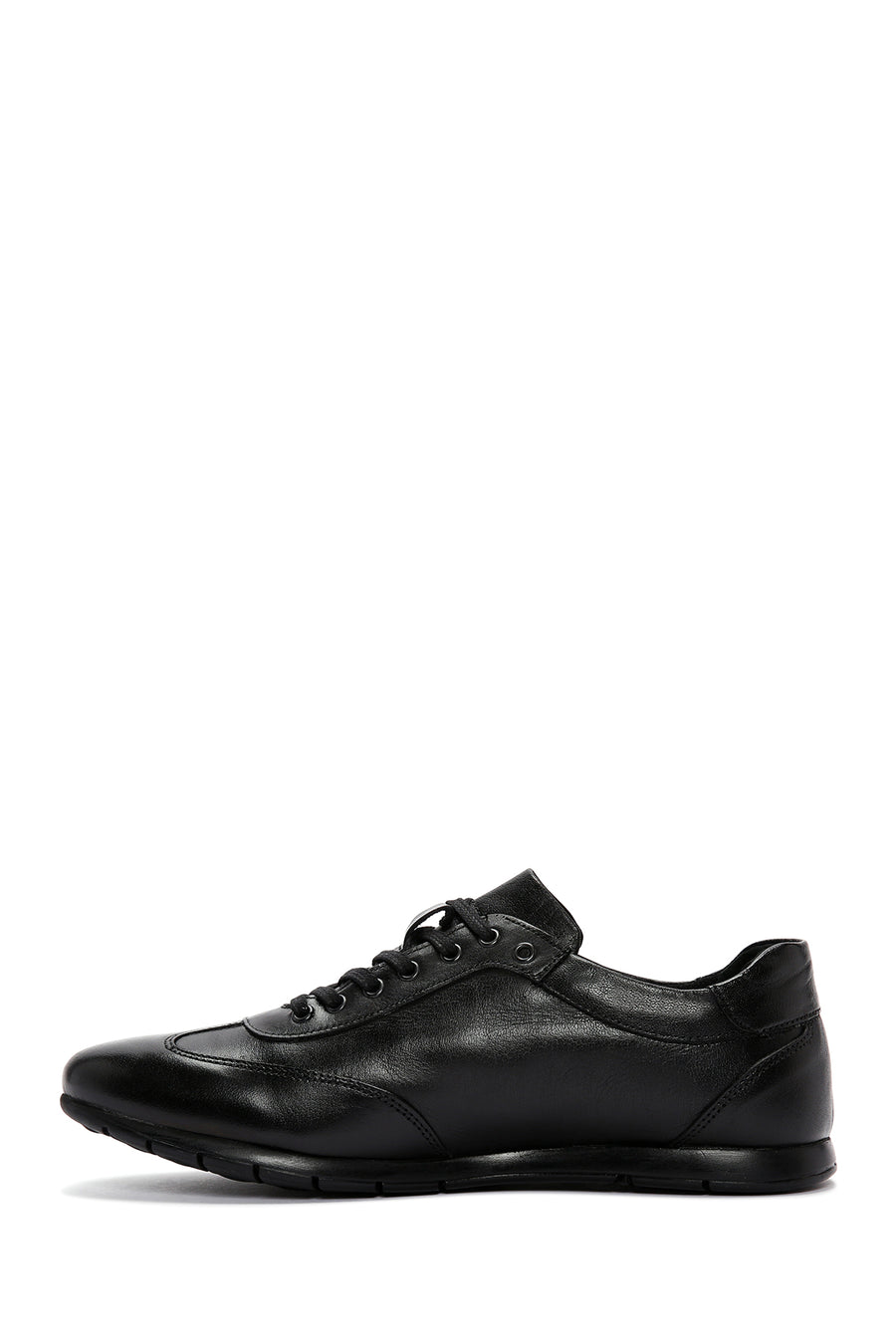 Men's Black Leather Casual Shoes