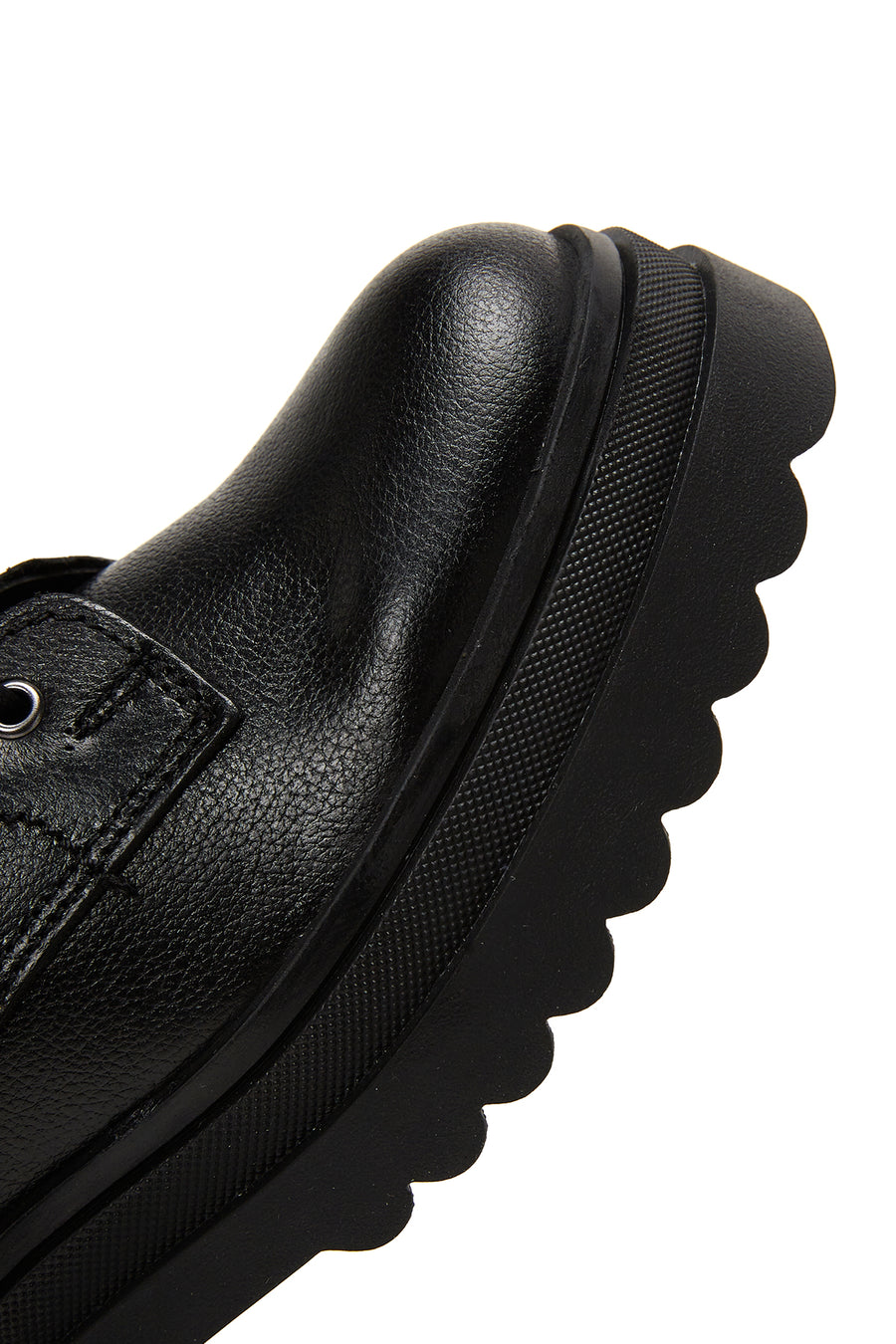 Women's Black Zippered Leather Boots