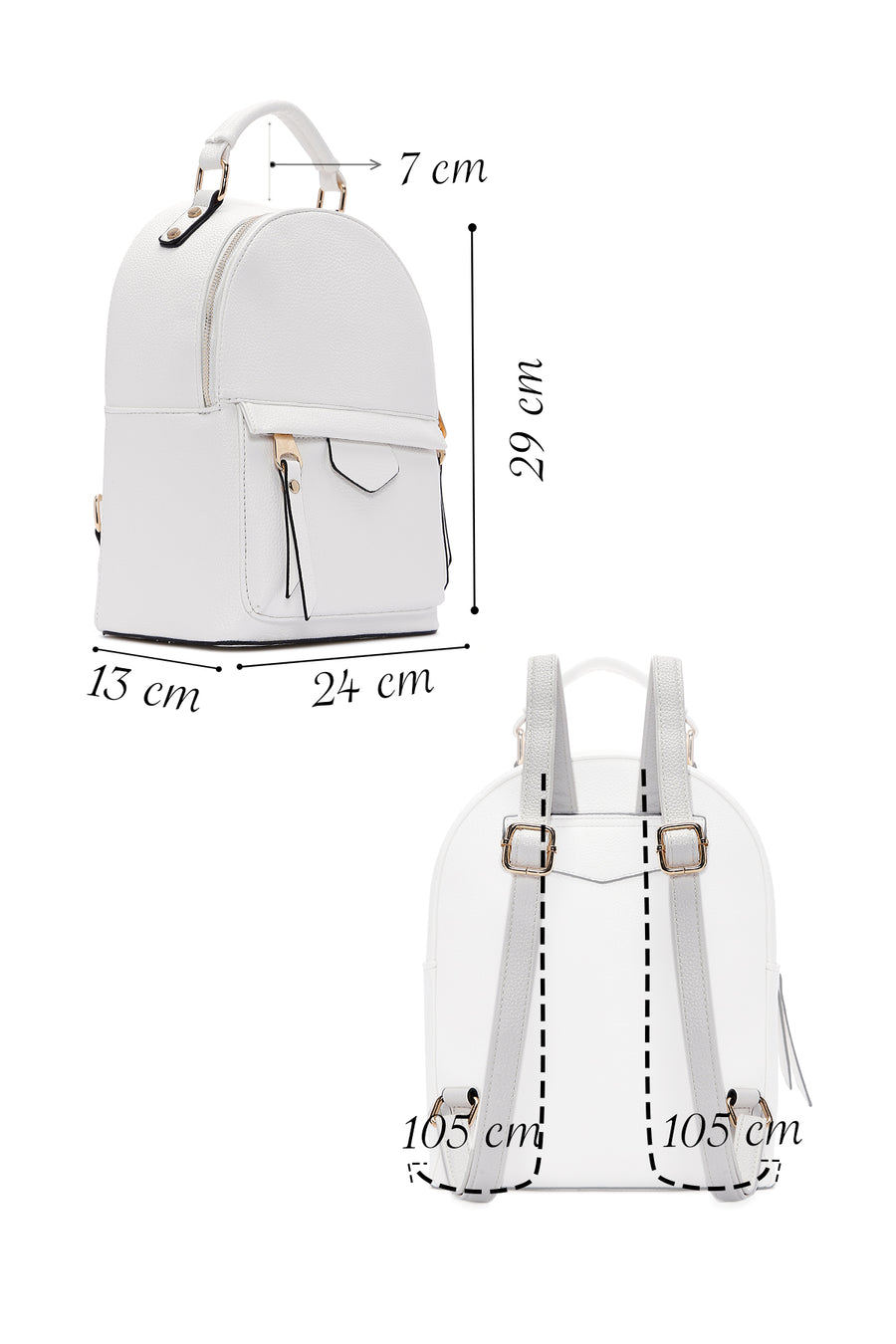 Women's White Backpack
