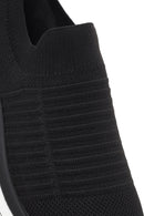 Derimod Zero Men's Black Thick Soled Fabric Sneaker | Derimod