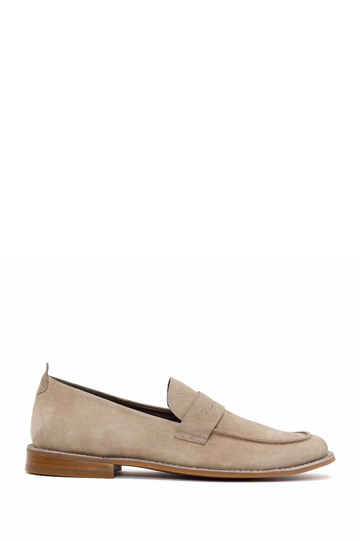 Derimod Black Erkek Bej Süet Deri Klasik Loafer 26SFD601010 | Derimod