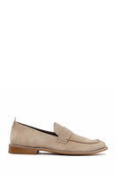 Derimod Black Erkek Bej Süet Deri Klasik Loafer | Derimod