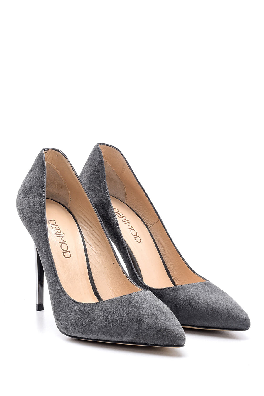 Kadın Süet Deri Stiletto