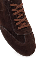 Women's Brown Lace-up Suede Leather Sneaker | Derimod