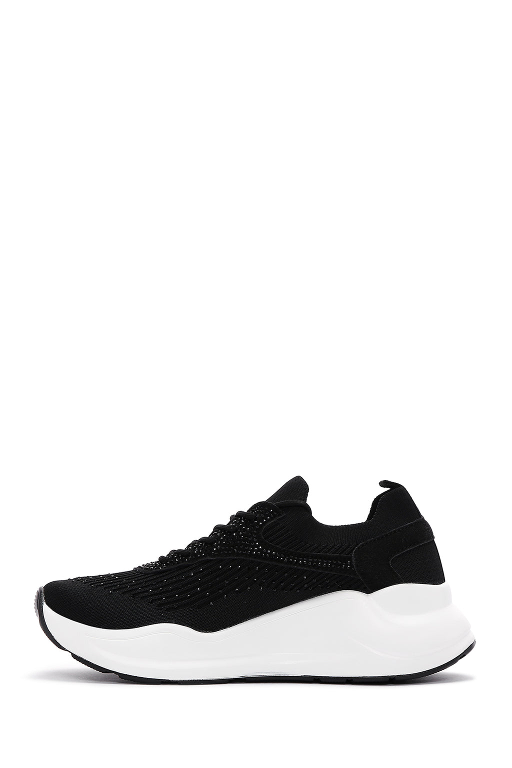 Kadın Siyah Kalın Tabanlı Sneaker