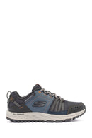 Skechers Men's Navy Blue Escape Plan Lace-Up Sneakers | Derimod