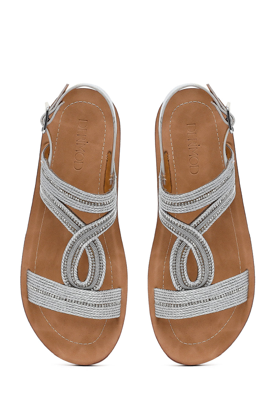 Women's Silver Stone Sandals