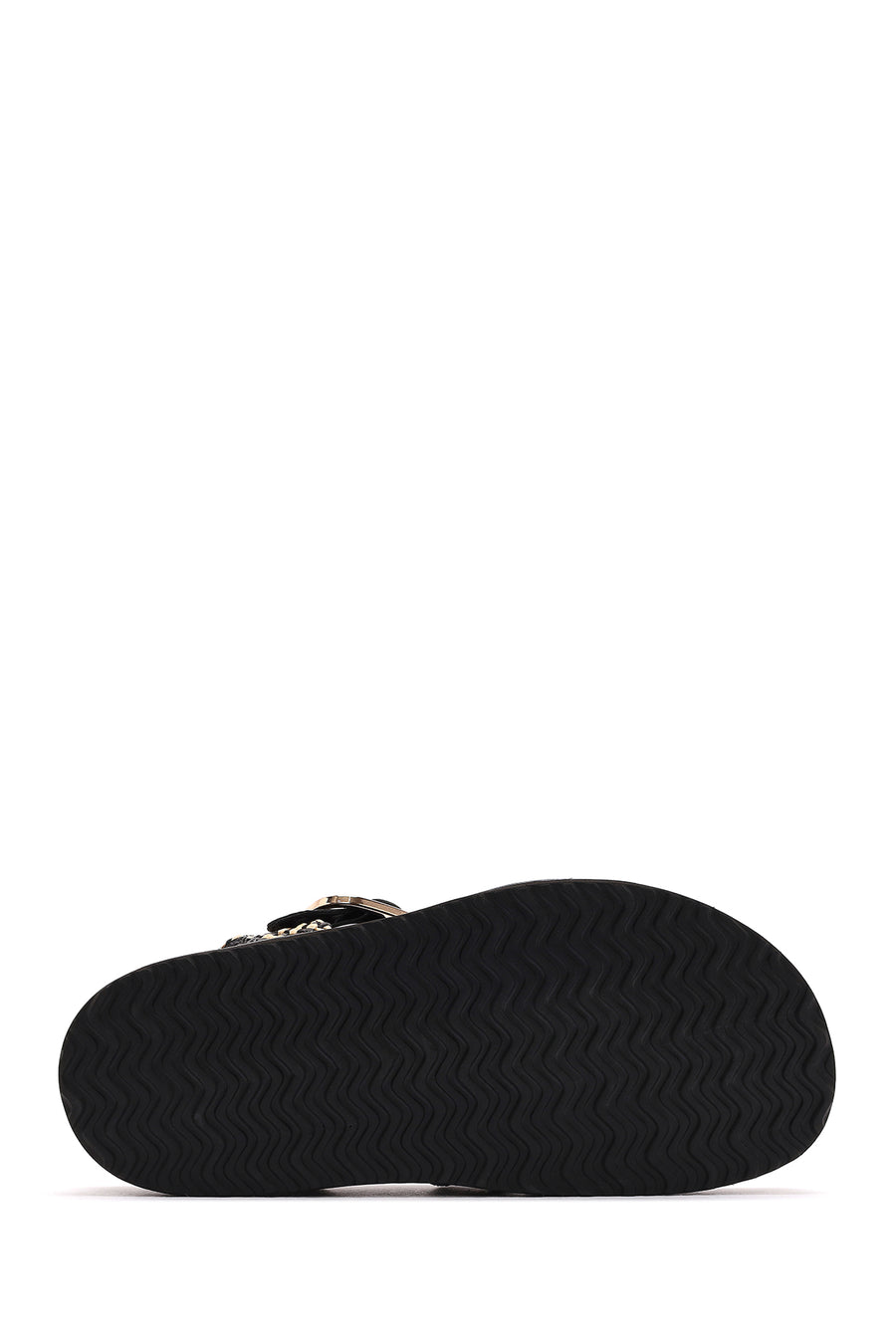 Women's Black Strappy Leather Sandals