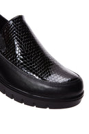 Kadın Siyah Deri Dolgu Topuklu Ayakkabı | Derimod