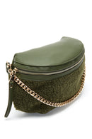 Women's Green Plush Waist Bag | Derimod