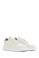 Men's Beige Leather Sneaker | Derimod