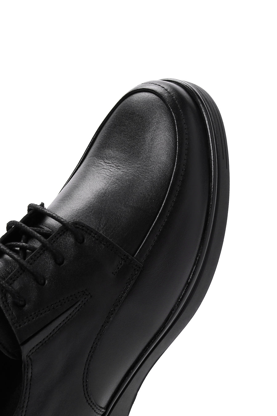 Men's Black Leather Casual Shoes