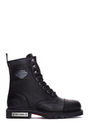 Harley Davidson Men's Black Colmar Boot Leather Boots | Derimod