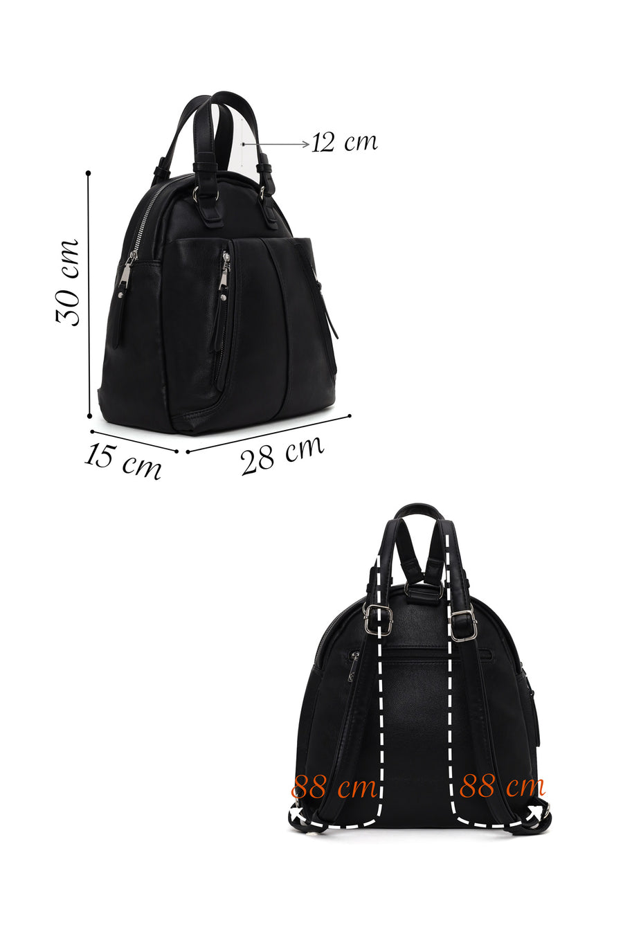 Kadın Siyah Sırt Çantası