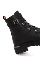 Harley Davidson Woman Black Camiel Zip Closure Leather Boots | Derimod