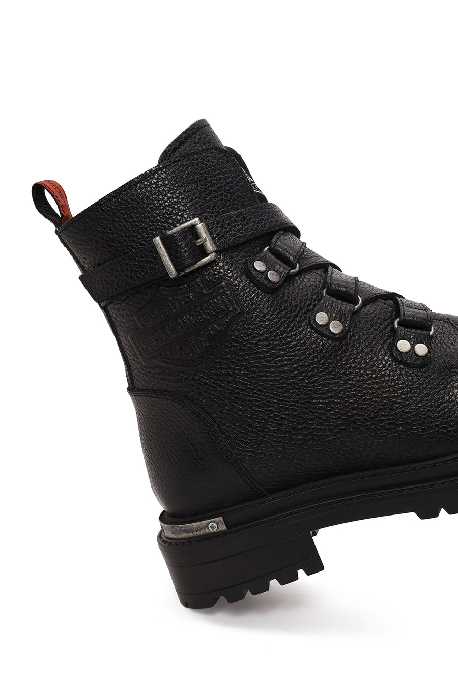 Harley Davidson Woman Black Camiel Zip Closure Leather Boots