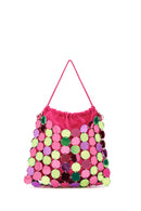 Women's Multi-Colored Long Chain Strap Sequin Crossbody Bag | Derimod