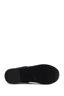 Derimod Zero Women's Black Thick Sole Stone Detailed Sneaker | Derimod