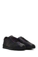 Male Black Lace-up Leather Casual Sneaker | Derimod
