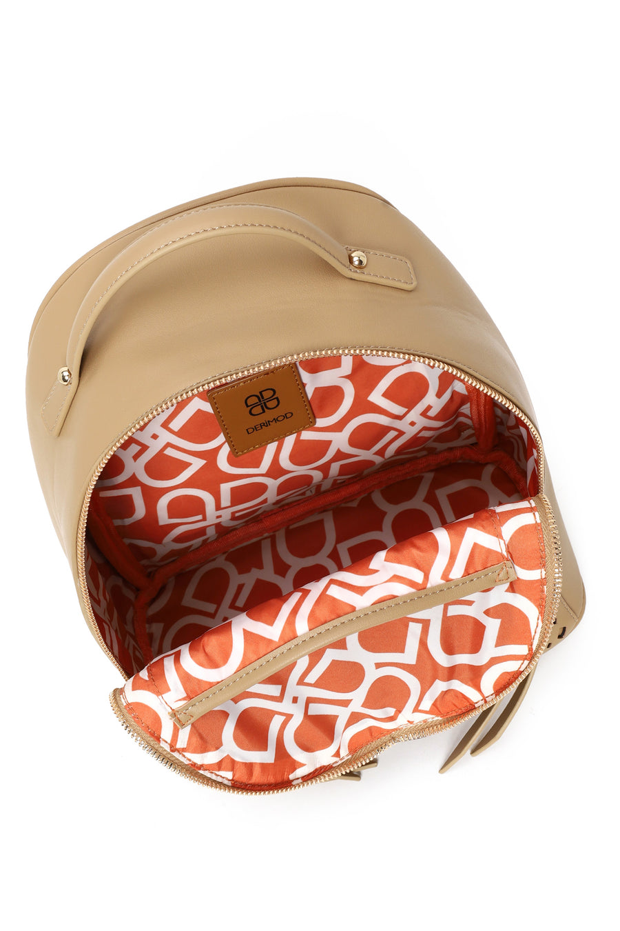 Woman Beige Backpack