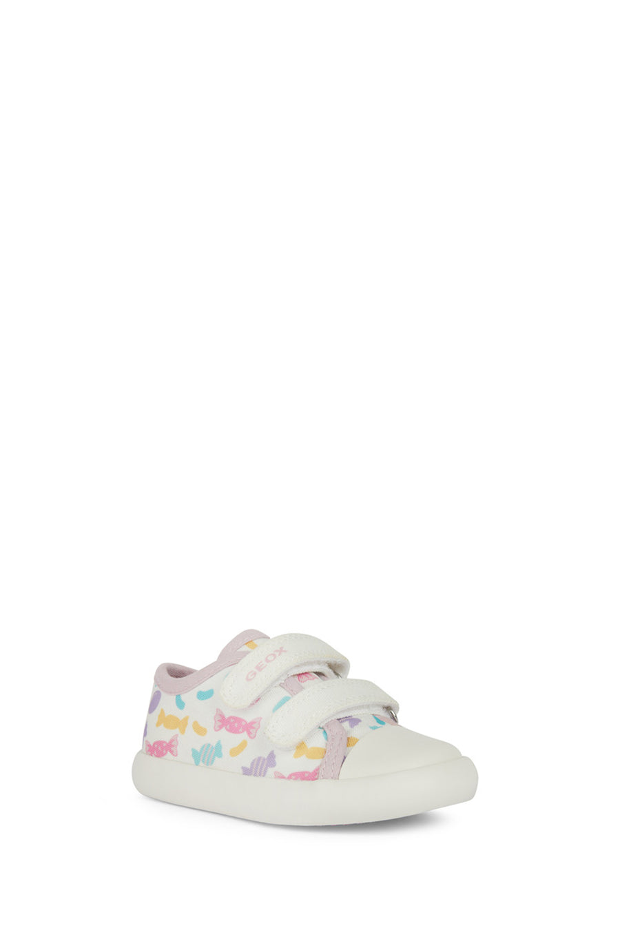 Geox Kız Bebek Beyaz Gisli Bantlı Deri Sneaker