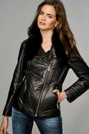 New Cortina Women's Leather Jacket | Derimod