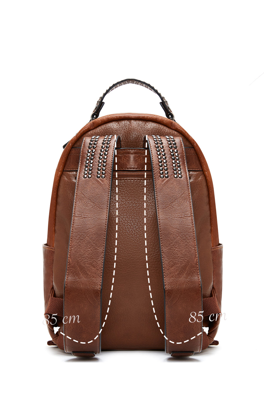 Women's Tan Studded Backpack
