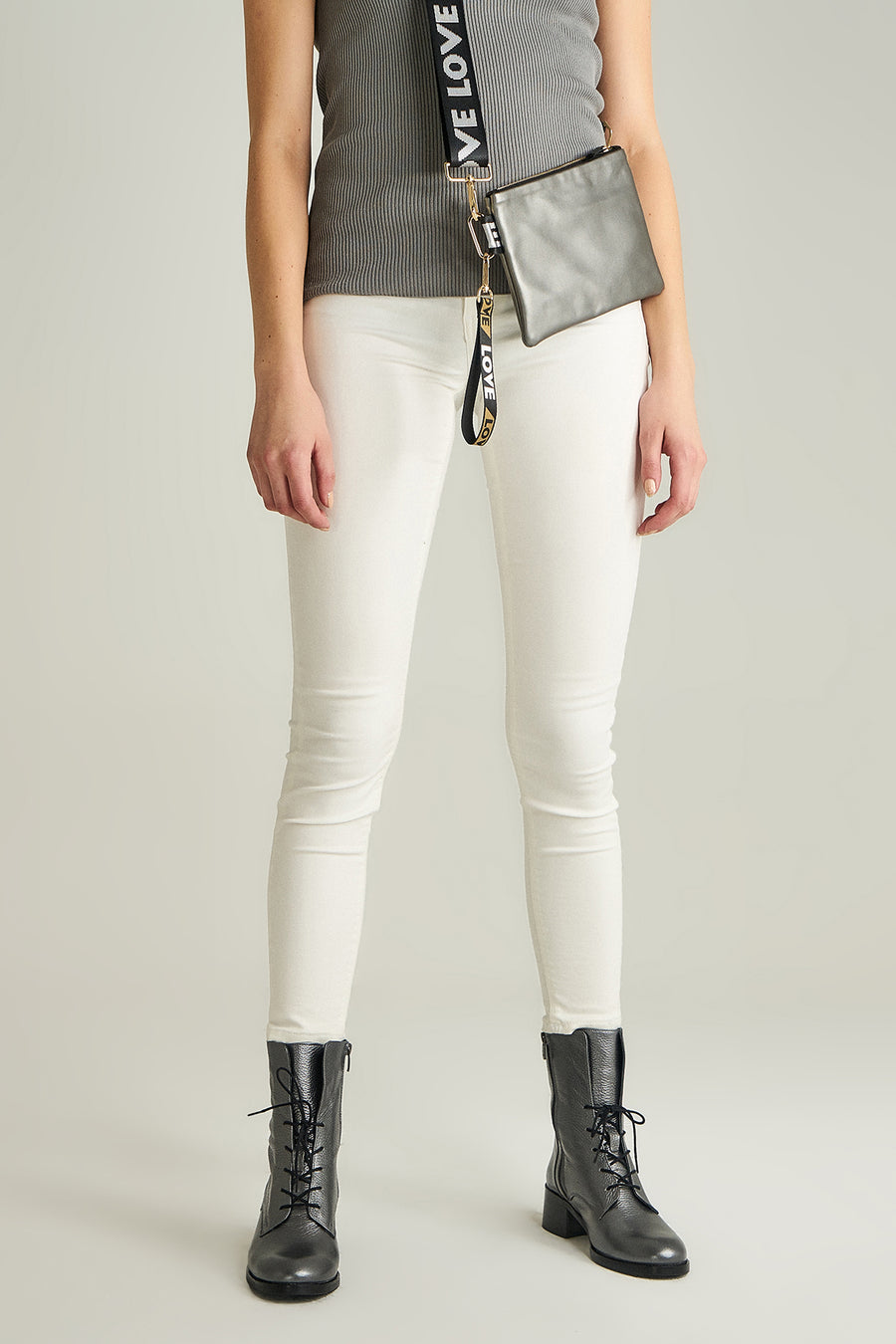Soft Leather Women's Silver Boots