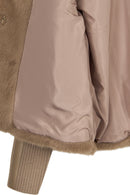 Ampezzo Woman Beige Short Teddy Coats | Derimod
