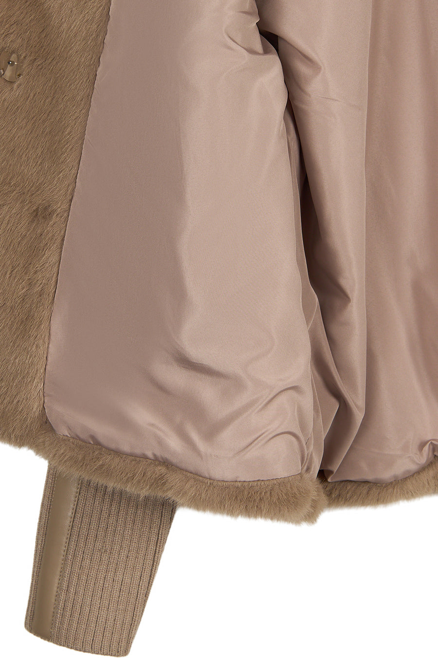 Ampezzo Woman Beige Short Teddy Coats