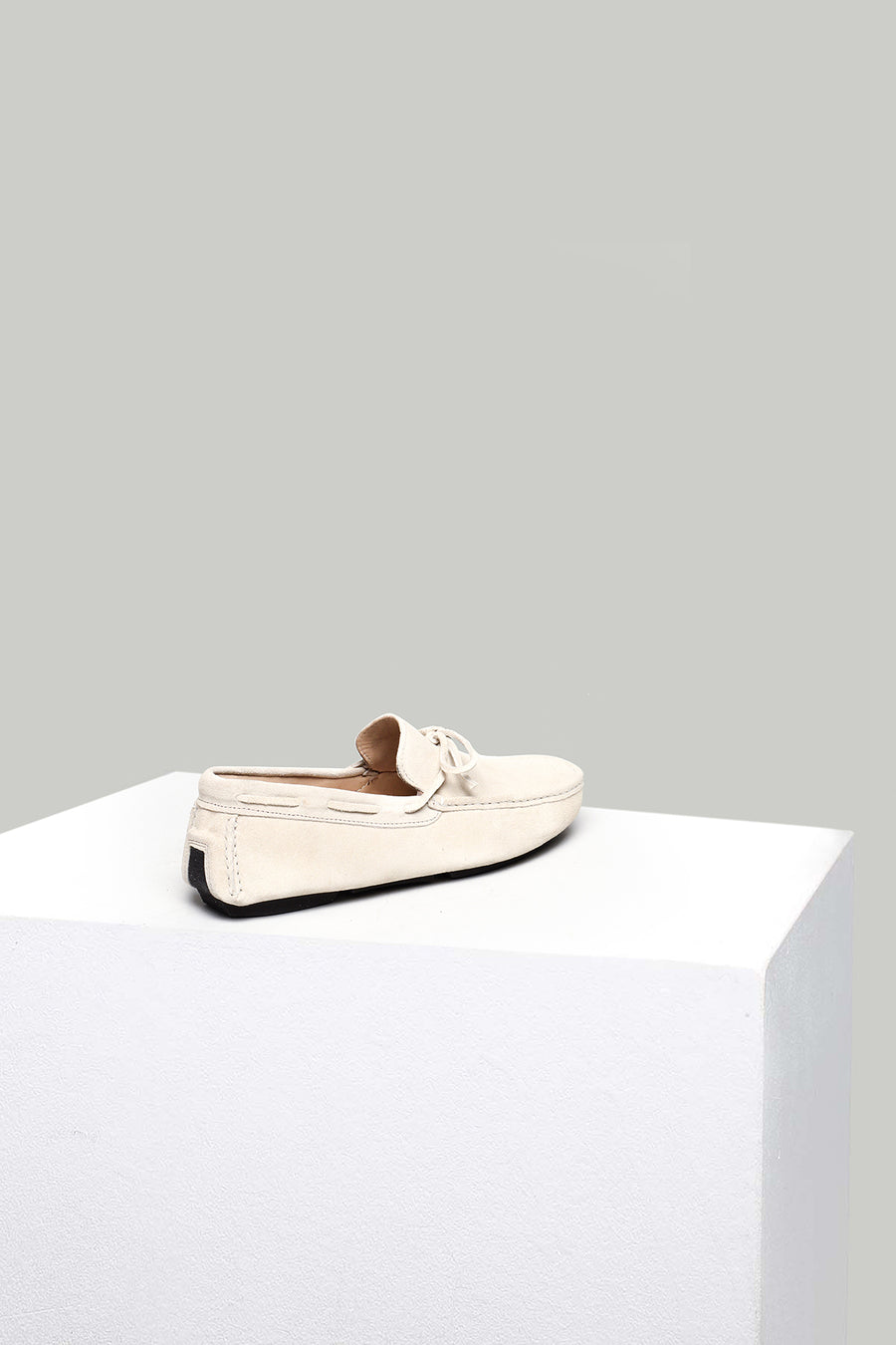 Men's White Suede Leather Shoes