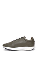 Erkek Yeşil Deri Sneaker | Derimod