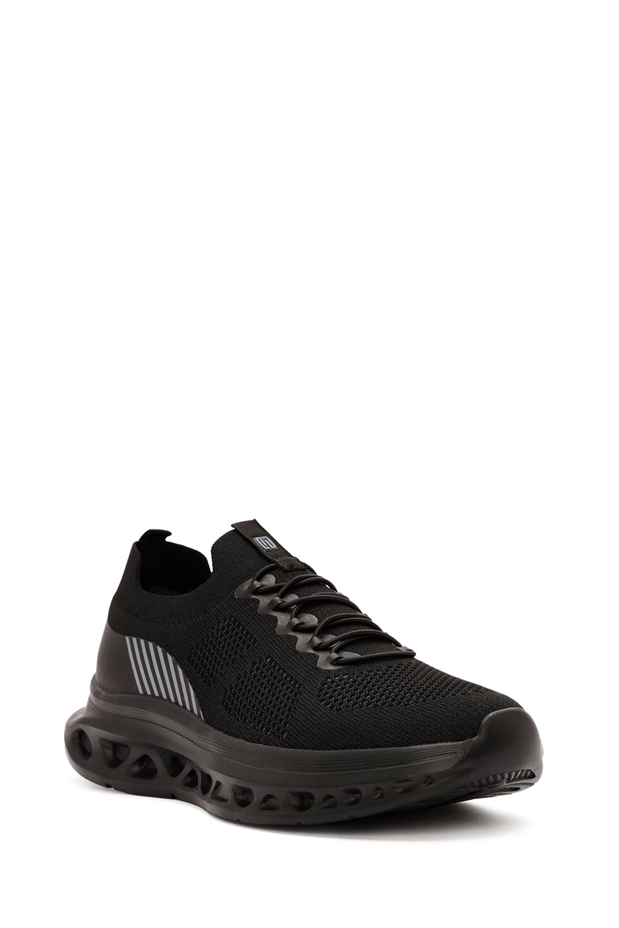 Derimod Zero Men's Black Lace-Up Thick Soled Sneaker