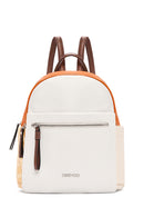 Women's Beige Faux Leather Backpack | Derimod