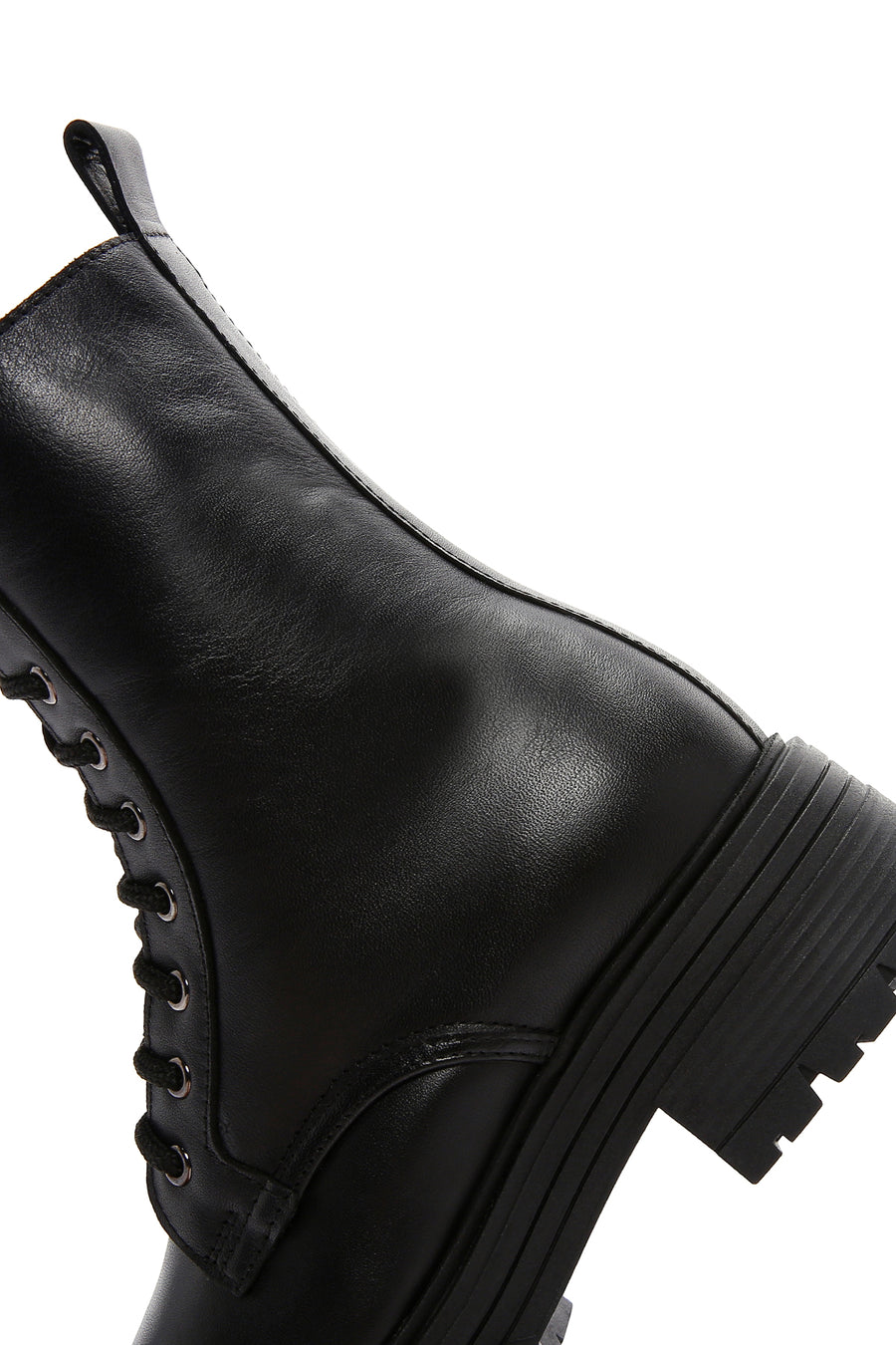 Women's Black Zippered Leather Boots