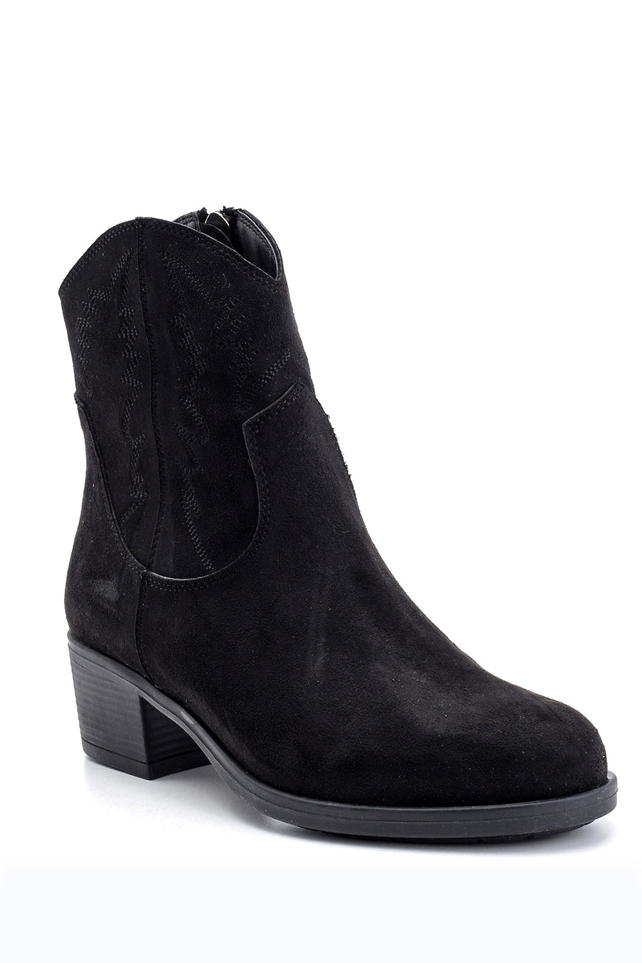Women's Suede Heeled Boots