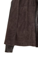 Clint Men's Brown Suede Double-Sided Leather Jacket | Derimod