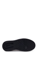 Male Black Leather Sneaker | Derimod