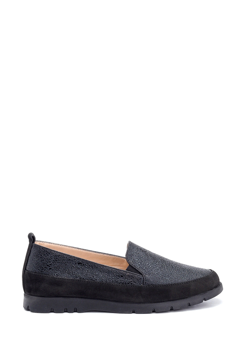 Kadın Deri Sim Detaylı Loafer 21SFD1501SM | Derimod